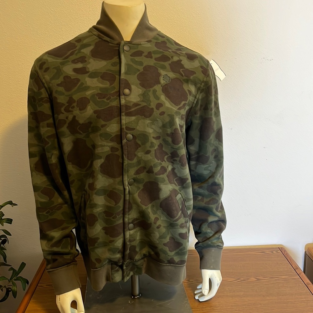 American Eagle Mens Camo Bomber Jacket Size M EUC